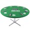 Jigitz Felt Poker Table Cover - 36-48in Green Card Table Covers Fitted for Games